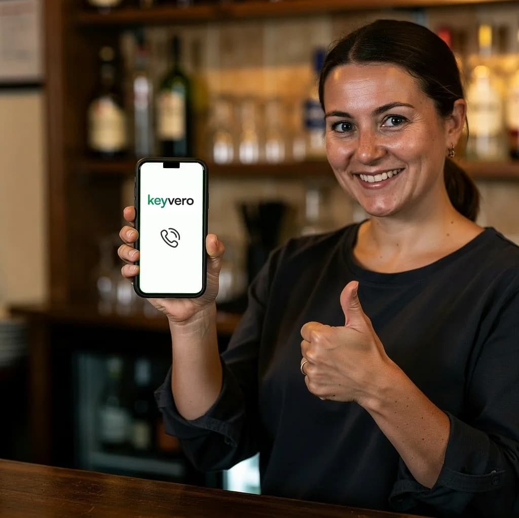 Bartender hinter der Bar